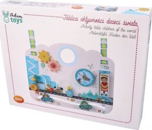 AdamToys Drewniana tablica aktywności dla malucha 1