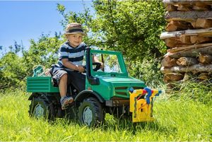Rolly Toys Ciężarówka Samochód na Pedały Unimog Mercedes-Benz Wyciągarka 9