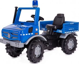 Rolly Toys Ciężarówka Samochód na pedały Unimog Merc-Benz Policja 1
