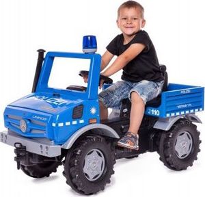 Rolly Toys Ciężarówka Samochód na pedały Unimog Merc-Benz Policja 5