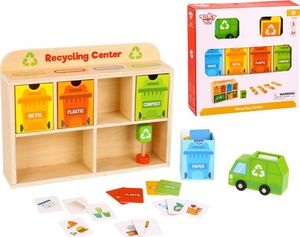 Tooky Toy TOOKY TOY Drewniane Centrum Recyklingu Edukacyjny Sorter 1