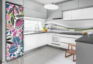 Tulup Naklejka samoprzylepna na lodówkę 70x190 cm Kwiaty 2