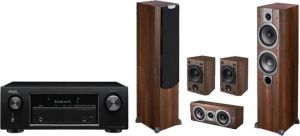 Kino domowe Denon AVR-X520BT VARDUS 300 SET ORZECH 1