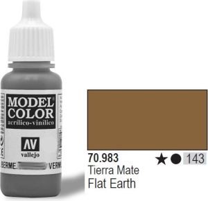 Vallejo Farba Nr143 Flat Earth Matt 17ml - 70983 1