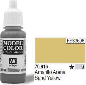 Vallejo Farba Nr9 Sand Yellow Matt 17ml - 70916 1