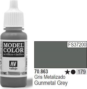 Vallejo Farba Nr179 Gunmetal Grey 17ml - 70863 1