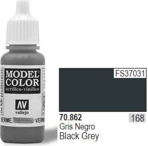 Vallejo Farba Nr168 Black Grey 17ml - 70862 1