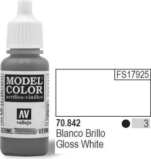 Vallejo Farba Nr3 Glossy White 17ml - 70842 1
