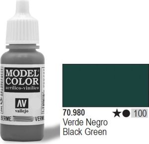 Vallejo Farba Nr100 Black Green 17ml - 70980 1
