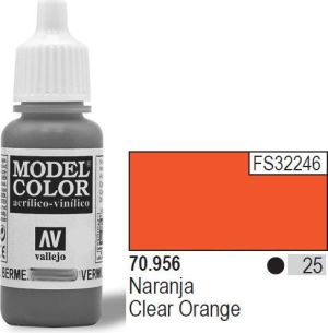 Vallejo Farba Nr25 Clear Orange 17ml - 70956 1