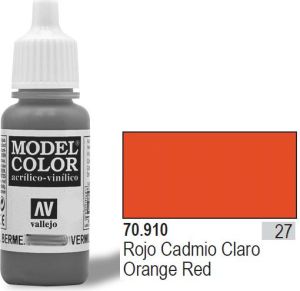Vallejo Farba Nr27 Orange Red Matt 17ml - 70910 1