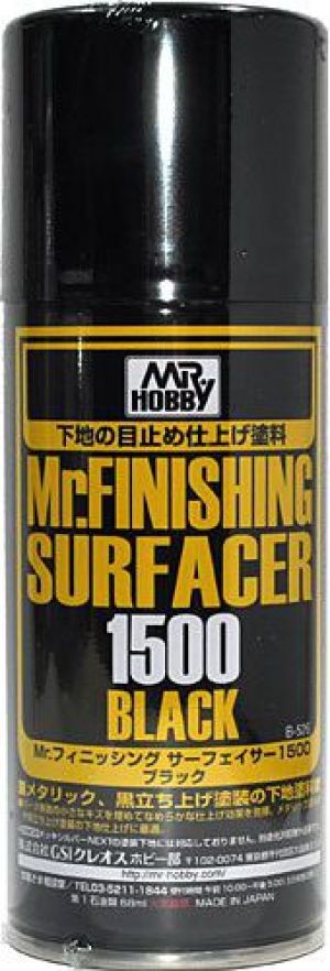 Mr.Hobby Finishing Surfacer 1500 Black - B526 1