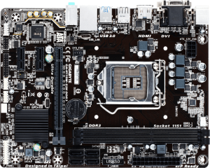 Płyta główna Gigabyte Płyta główna Gigabyte GA-H110M-S2H DDR3, H110, DDR3, SATA3, USB 3.0, mATX (GA-H110M-S2H DDR3) 2