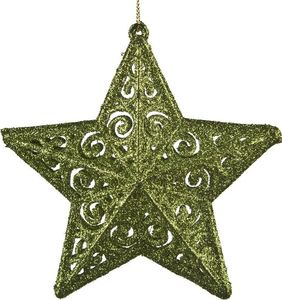 Witek Home 4x Ozdoba świąteczna zielona gwiazdka 1