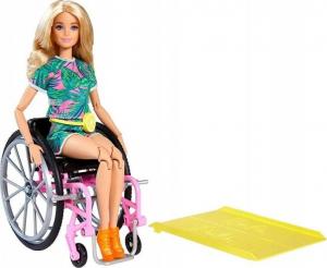 Lalka Barbie Mattel Fashionistas Modne przyjaciółki - Lalka na wózku inwalidzkim (GRB93) 1