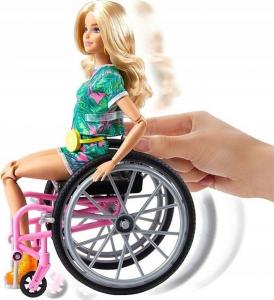 Lalka Barbie Mattel Fashionistas Modne przyjaciółki - Lalka na wózku inwalidzkim (GRB93) 2
