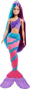 Lalka Barbie Mattel Dreamtopia - Syrenka, długie włosy (GTF37/GTF39) 1