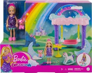 Lalka Barbie Mattel Dreamtopia - Chelsea Fantazja, Jednorożec, huśtawka (GTF50) 4