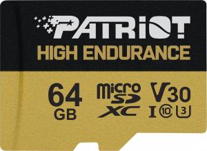 Karta Patriot EP High Endurance MicroSDXC 64 GB Class 10 UHS-I/U3 V30 (PEF64GE31MCH) 1