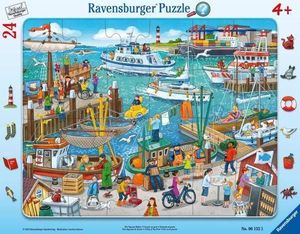 Ravensburger Puzzle 24 ramkowe Dzień w porcie 061525 1