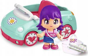 Epee Pinypon City pojazd z laleczką 7cm i akcesoriami Samochód turkusowy (16611) 3