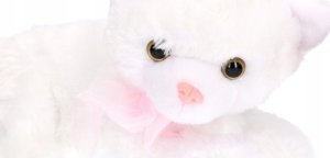 Deef Maskotka Kotek biały leżący duży 03479 DEEF 2