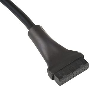 Akyga USB 19 pin - USB 9 pin, 0.2m, Czarny (AK-CA-75) 2