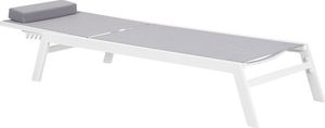 Beliani Leżak ogrodowy szary CATANIA II 4