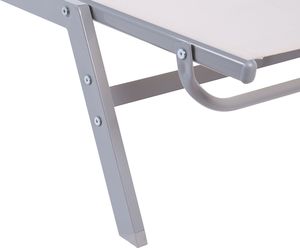 Beliani Leżak ogrodowy biały NOLI (221648) 5