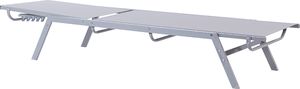 Beliani Leżak ogrodowy szary NOLI 2