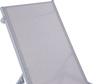 Beliani Leżak ogrodowy szary NOLI 4