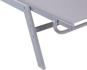 Beliani Leżak ogrodowy szary NOLI 5