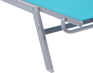 Beliani Leżak ogrodowy niebieski NOLI (221656) 5