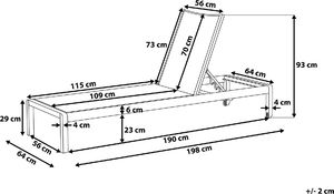 Beliani Leżak ogrodowy biały FOSSATO (219054) 8