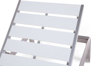 Beliani Leżak ogrodowy biały NARDO (55991) 4