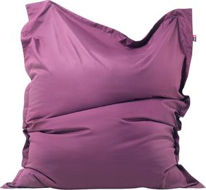 Beliani Pufa worek 140 x 180 cm purpurowy 1