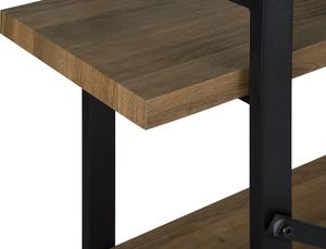 Beliani Regał 3 półki ciemne drewno TIMBER 4