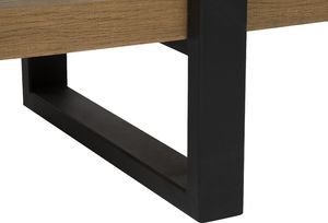 Beliani Regał 3 półki ciemne drewno TIMBER 6