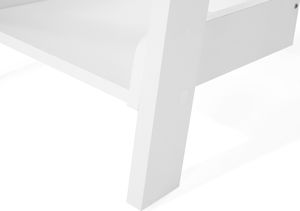 Beliani Regał drabina 5 półek biały MOBILE DUO 4