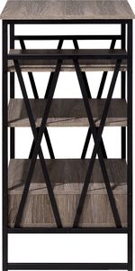 Beliani Regał 4 półki brązowoszary KEENE 4