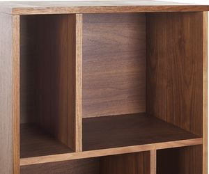 Beliani Regał ciemne drewno z szarym RICHMOND 5