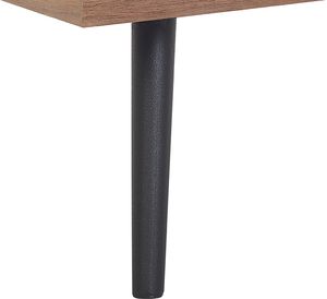 Beliani Regał ciemne drewno z szarym RICHMOND 7