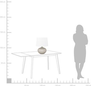 Lampa stołowa Beliani Lampka nocna ceramiczna złota PIRITA 2