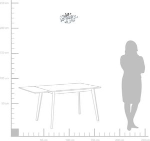 Kinkiet Beliani Lampa ścienna metalowa srebrna ICANA 2