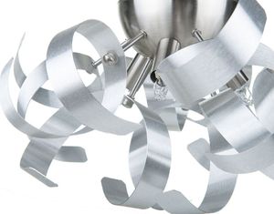 Kinkiet Beliani Lampa ścienna metalowa srebrna ICANA 5