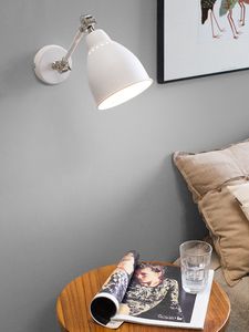 Kinkiet Beliani Zestaw 2 lamp ściennych metalowych biały MISSISSIPPI 2
