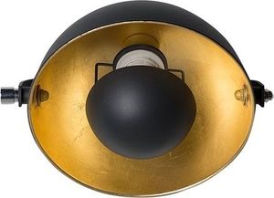 Kinkiet Beliani Lampa ścienna metalowa czarno-złota THAMES II 4