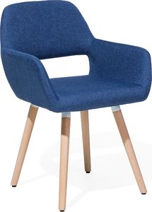 Beliani Zestaw 2 krzeseł do jadalni ciemnoniebieski CHICAGO 3