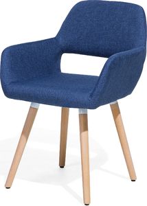 Beliani Zestaw 2 krzeseł do jadalni ciemnoniebieski CHICAGO 4