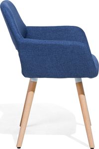 Beliani Zestaw 2 krzeseł do jadalni ciemnoniebieski CHICAGO 6